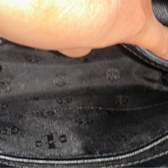 Tory Burch Black Leather Chain Shoulder Bag Saffiano Leather - Picture 7 of 8